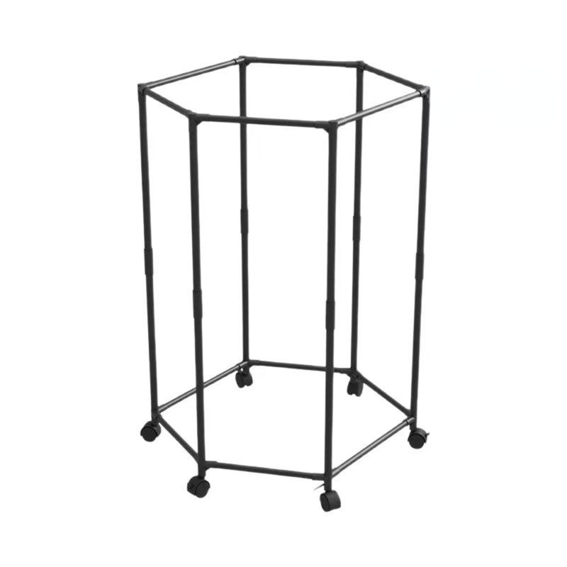 Household Hexagonal Clothes Drying Rack, Multifunctional Balcony, Bedroom, Dormitory - Space-saving, Thickened, Stable Clothes Rack