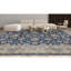 Hand-Knotted High-Quality Blue and Gold Area Rug