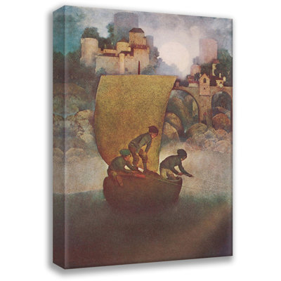 Wynken, Blynken, and Nod by Maxfield Parrish Gallery Wrapped Canvas
