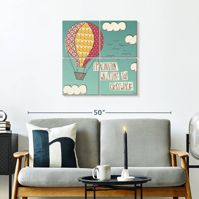 Tergel Up Up And Away Imagination Bright, H 26 po x l 26 po