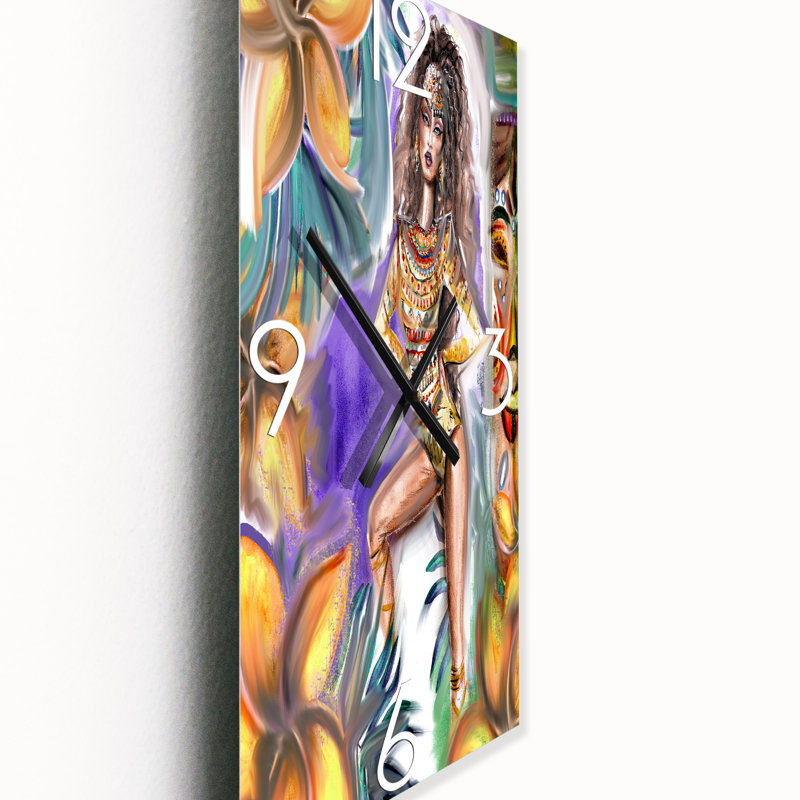 Horloge murale Tropical Amazon Warrior, Petit