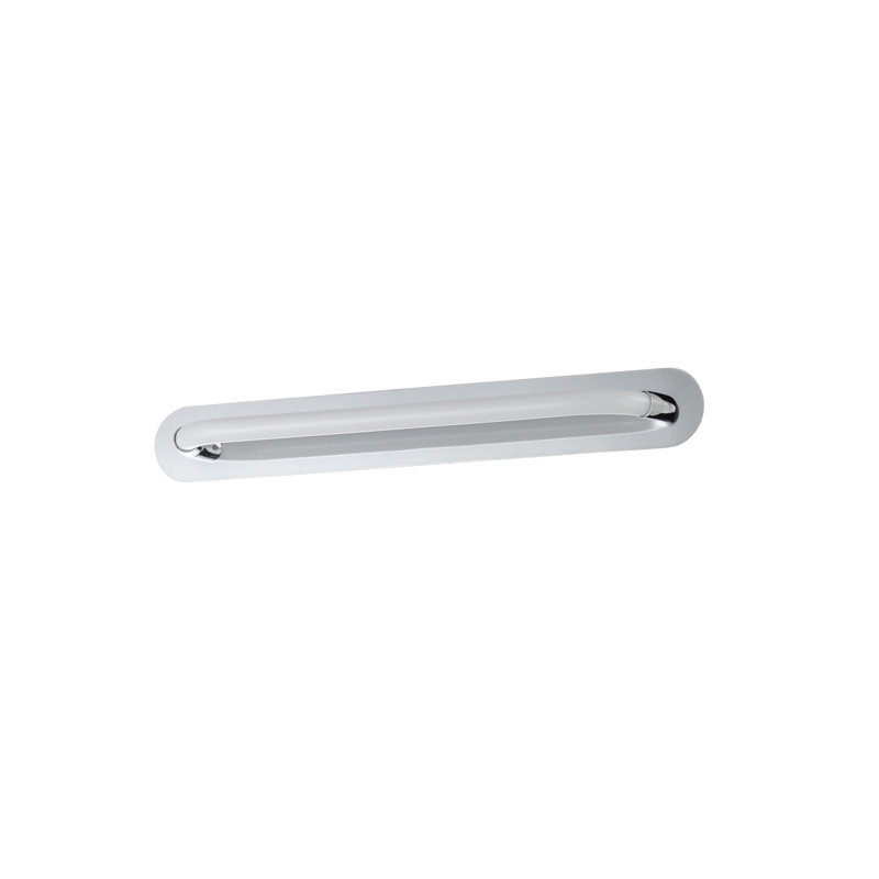 Deiontay Single Light Steel Dimmable LED Flush Mounted Sconce, 3.25" H x 24" W x 4" D, Gold