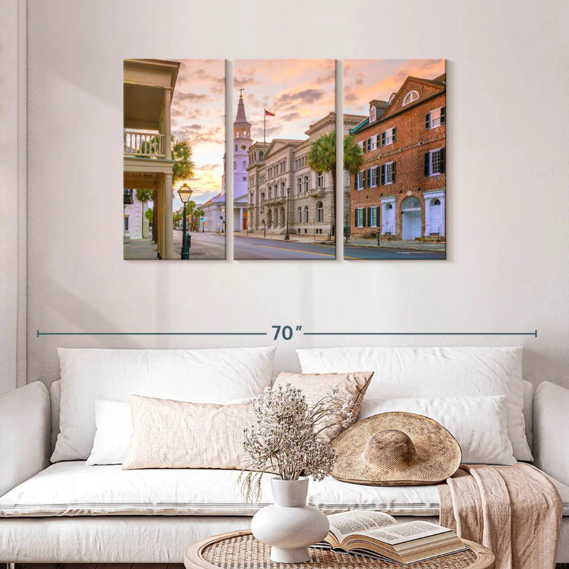 Nicci Idyllic Charleston Scene, 28" H x 45" W