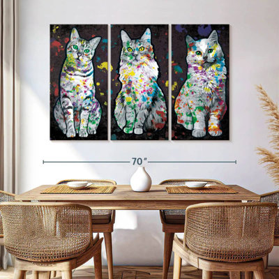 Peinture pour chat Curious Cats