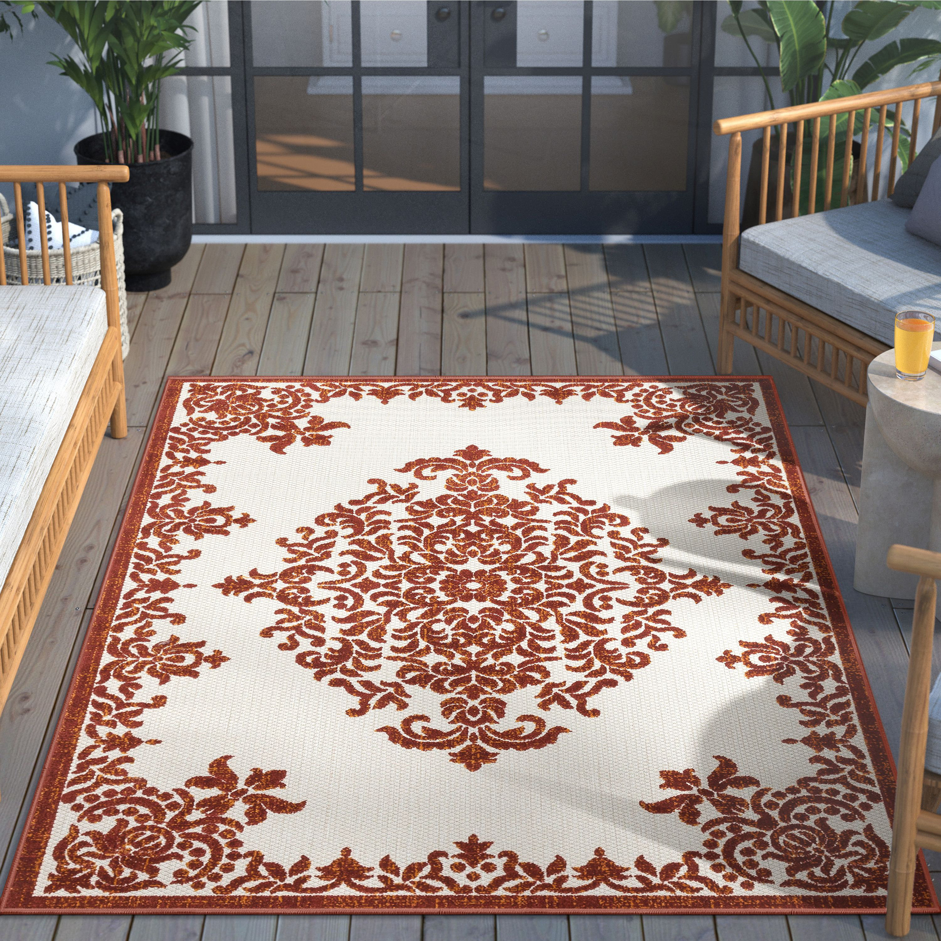  Modern Large Area Rug 2.7' x 5' Bedroom Rugs