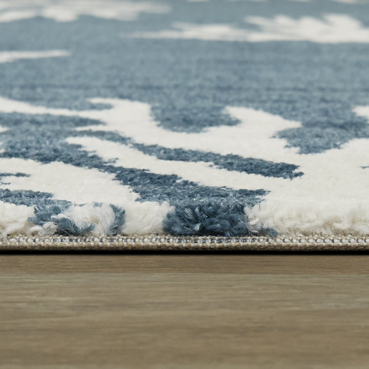 Tapis blanc / bleu Boca