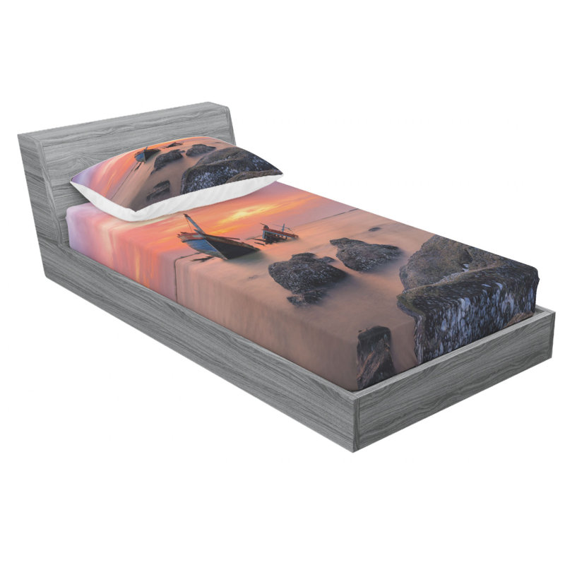 Microfiber Sheet Set, Twin XL Sheet Set with Fitted Sheet