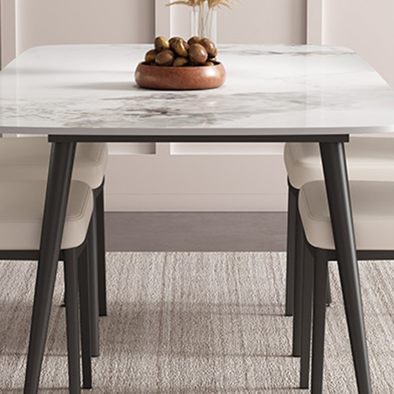 Table de salle à manger haut de gamme luxueuse, H 29,52 po x L 62,99 po x l 31,49 po