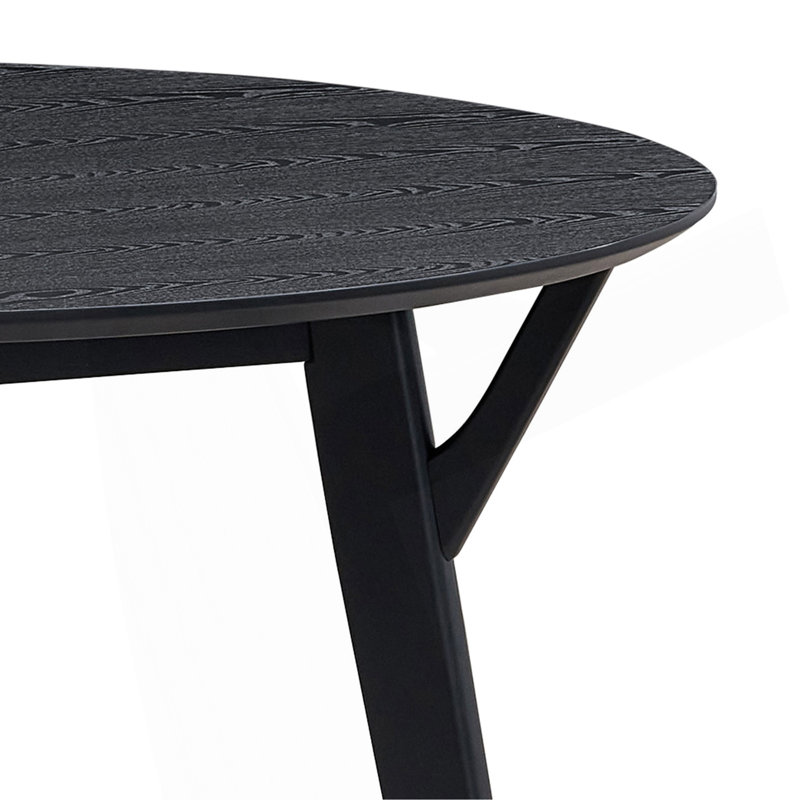 Table de 42,25 pouces, table de salle à manger en bois pour 4 personnes, table de cuisine ronde moderne pour salon, appartement, restaurant