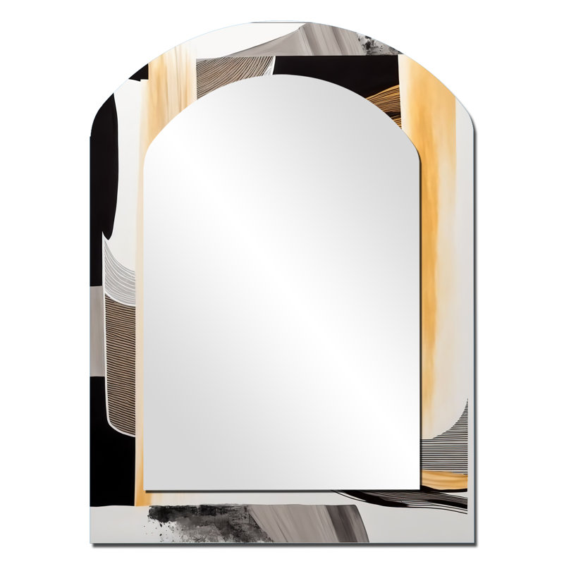 Miroir mural Glam Art Deco Abstract III, 34 po x 25 po