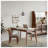 Joey Extendable Wooden Dining Table with Faux Marble Top-1028704842