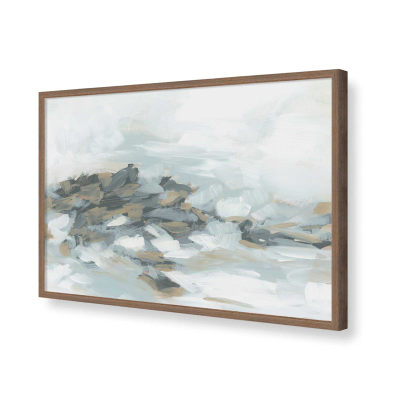«Clouded Breakers I» par June Erica Vess, reproduction d'art, Brun, H 36 po x l 48 po