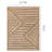 Fresno Brown Cream Modern Lines Area Rug-102211052