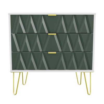 Fully Assembled Cerys 3 Drawer 76.5Cm W Chest of Drawers