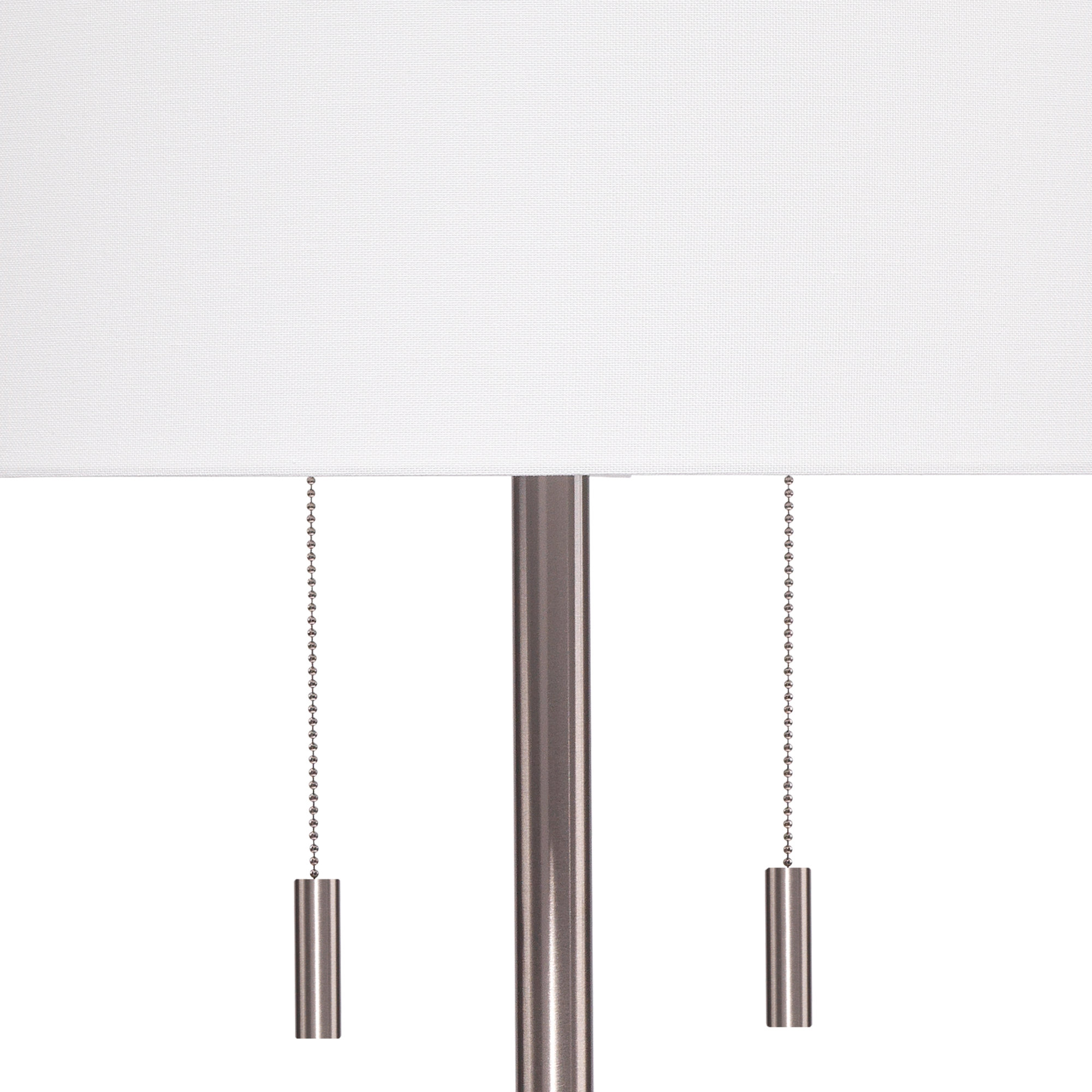 Senn 64'' Dimmable Floor Lamp, Matte Silver