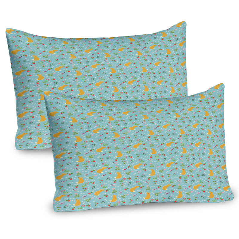 Ensemble de 2 taies décoratives Ambesonne Fox, H 20 po x l 30 po