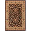 Tapis oriental brun en laine noué à la main 8 pi 11 po x 11 pi 10 po Baelin