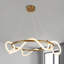 Barre de ruban de style art lustre suspendu à long tuyau avec lustre moderne et créatif 