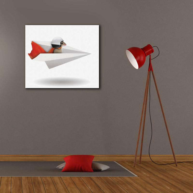  «Papier avion» par John Hovenstine, art mural sur toile, 30 po x 26 po, H 26 po x l 30 po