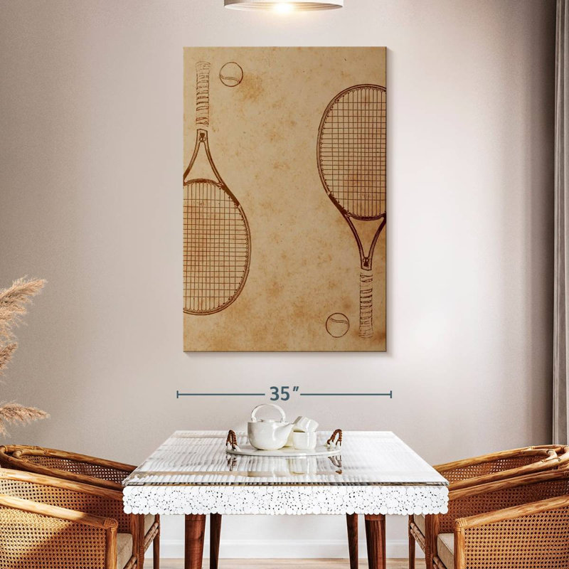 Sireci Tennis Sketch, 51" H x 34" W