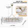 Calilynn Nordic Bubble Ball Swirled Glass Chandelier