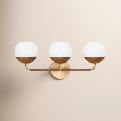 Avoca 3 Light Frosted Dimmable Vanity Light