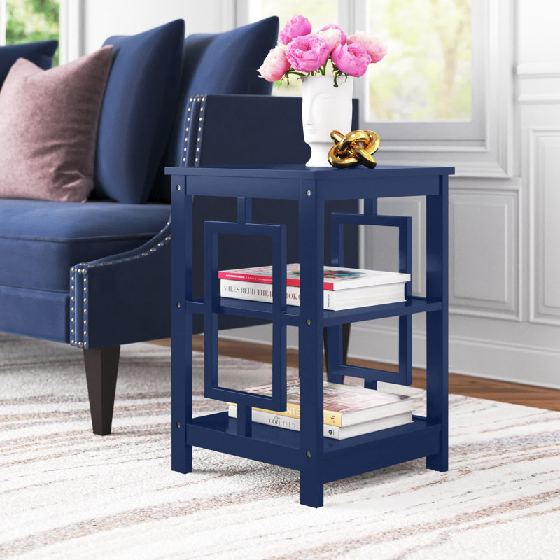 Carmeline End Table, Cobalt Blue