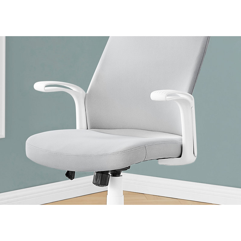 Chaise de bureau, chaise d'ordinateur à hauteur réglable, chaise rembourrée pivotante