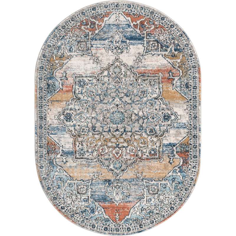 Weingartner Indoor Rug, Oval 5'3" x 8'
