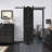 Mid-Bar Style Solid Wood 2 panels Bi-Fold Barn Door with Hardware Kit -Assembly Needed-100518284-100518281