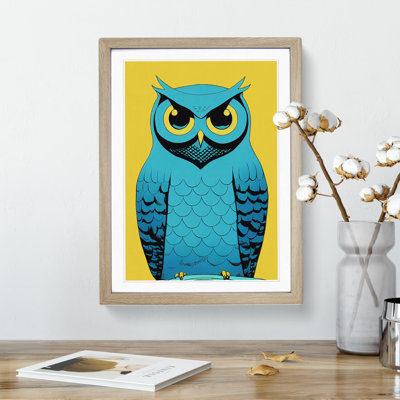 Owl in Pop - Framed Print