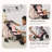 Teamson Kids Pin Up Confetti Doll Jogging Stroller with Retractable Canopy, Foldable Design & Storage Basket for 18" Dolls