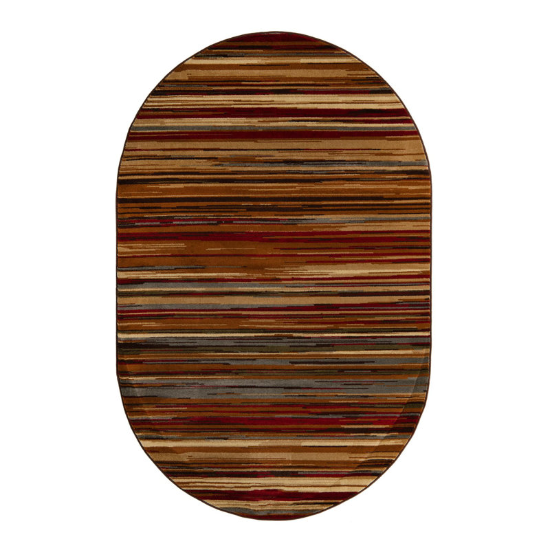 Tapis beige Ivetta, Ovale 5 pi 3 po x 8 pi