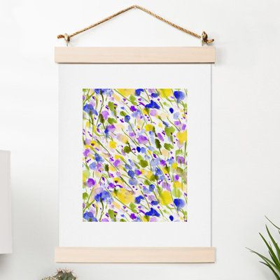 " Wild Nature Yellow " Graphic Art Print
