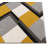 Markovich Gold Modern Geometric Stripes 3D Textured Rug-40578624