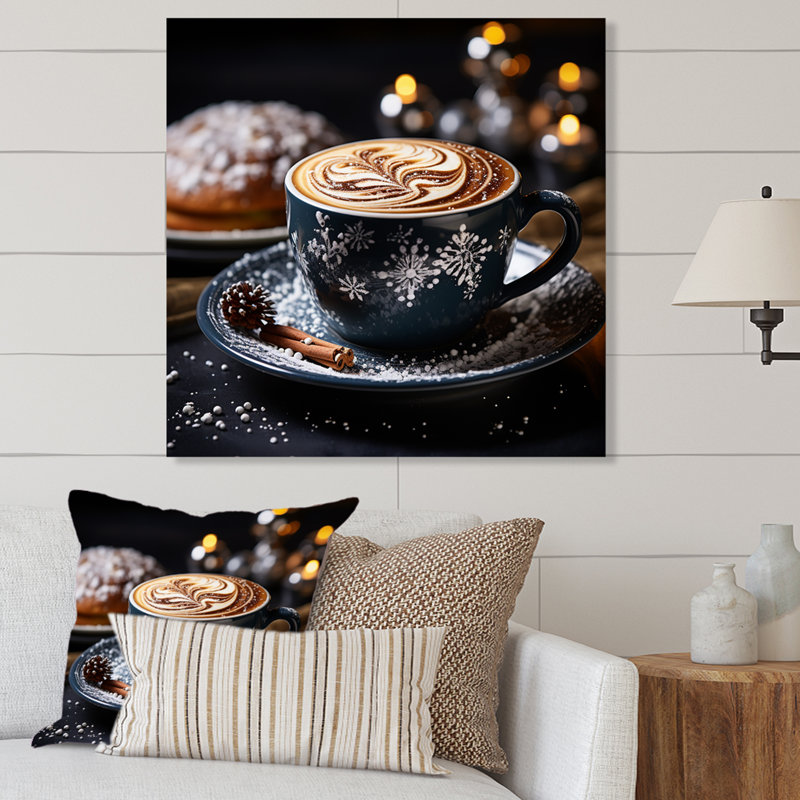 Cozy Brew Warm Comfort Coffee - Art mural en métal café, H 29 po x l 29 po x P 1,5 po