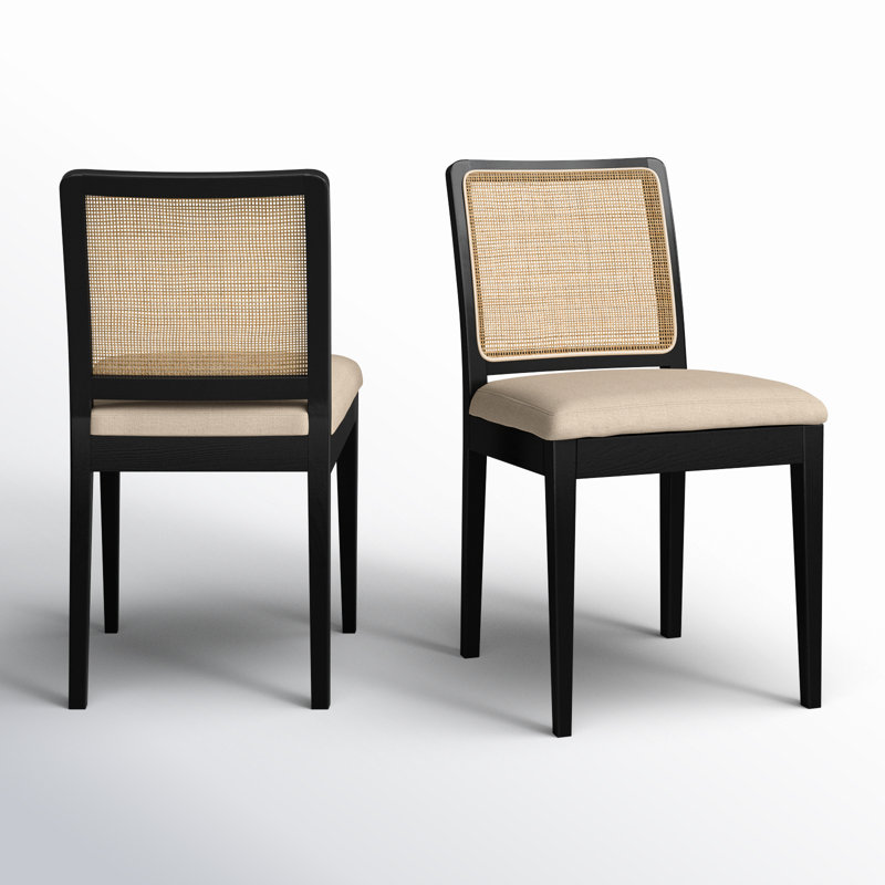 ORVILLE DINING CHAIR-SET OF TWO, Black