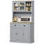 Armoire de cuisine autoportante de 71 po de hauteur