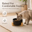 Bols en céramique pour chat avec support en bambou, bols anti-basculement pour animaux de compagnie et eau pour petits et moyens chats et chiens, convient aux moustaches, va au lave-vaisselle, plusieurs couleurs et tailles-126660535