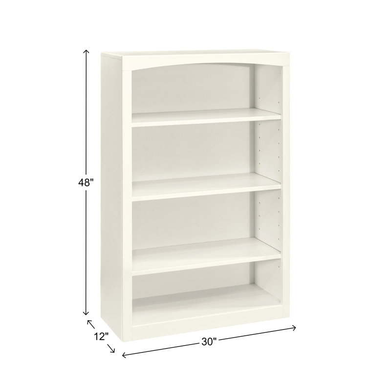 Bibliothèque classique Ossy, (4 tablettes) H 48 po x l 30 po x P 12 po, Lin blanc