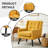 Tufted Upholstered Wide Back Armchair-582471468