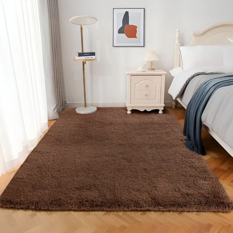 Deith Standard Shag Area Rug, Rectangle 60 x 110 cm