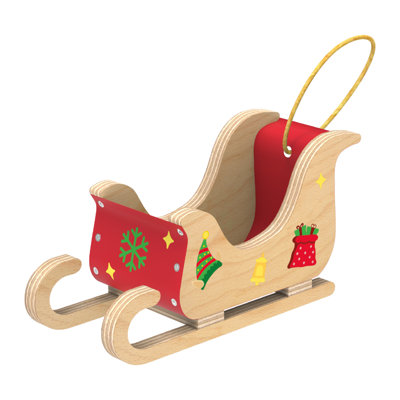 Stanley Jr Santa's Sleigh Ornament Set