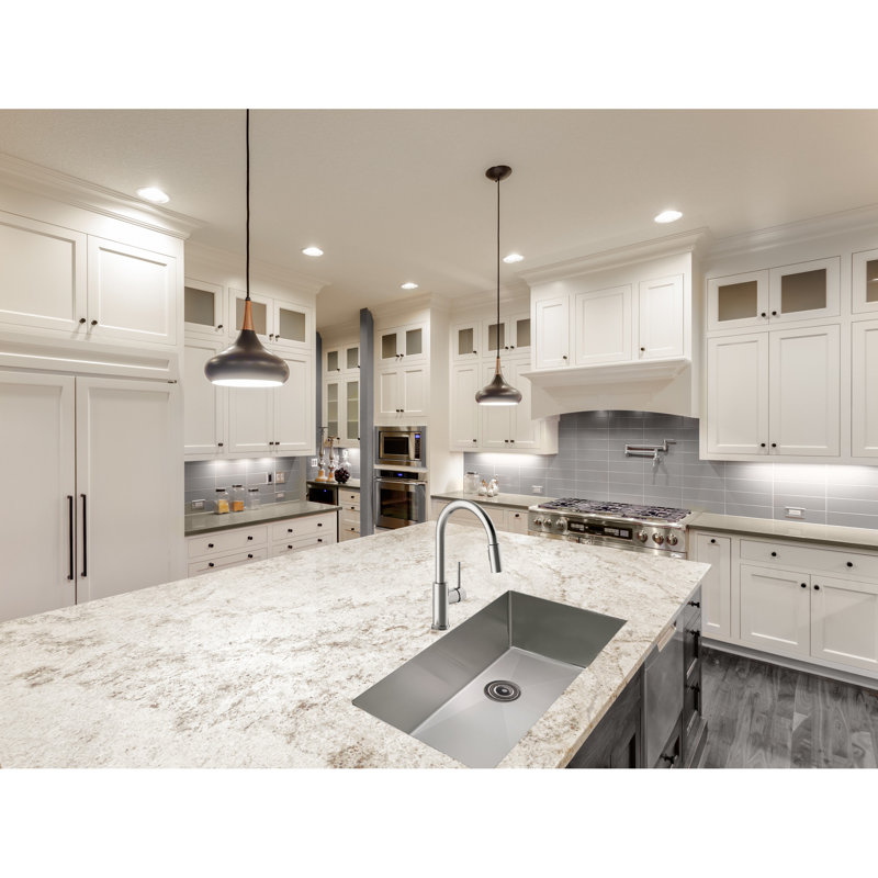 Rectangular Single Bowl Stainless Steel Undermount Kitchen Sink