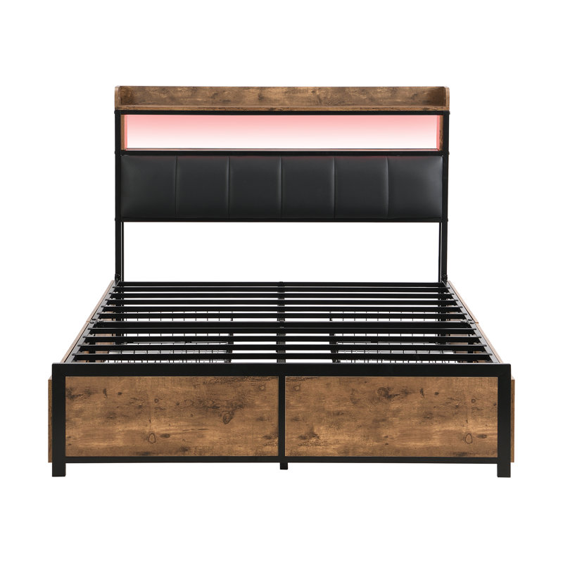 Awalt Storage Bed, European Double (140 x 200cm)