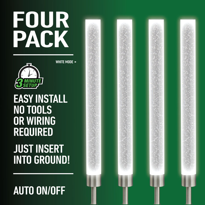 Color Changing Solar Powered LED Pathway Light Pack