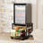 Mini Fridge Stand With Large Storage Wheels Socket Mini Fridge Table Mini Fridge Cabinet With 220 LBS Capacity With Charging Station