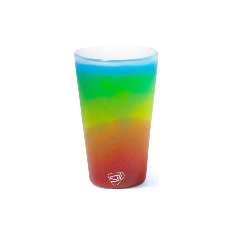 Silipint Silicone 16 oz Pint Glass, Prism
