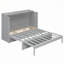 Grand lit escamotable grand avec grands tiroirs et USB, conception compacte et élégante pour la vie moderne-1051520424