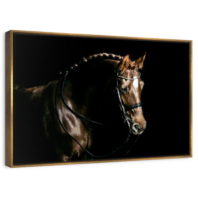 Cheval châtaignier damé